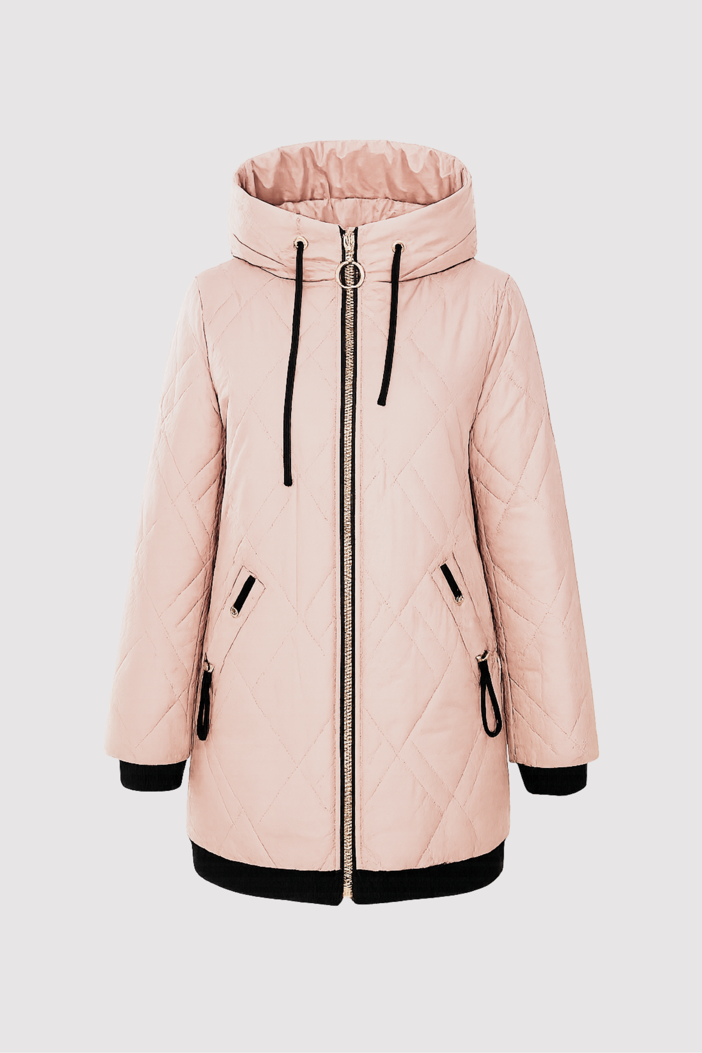Damen Parka Regular Fit Warm Winter Gefüttert Kapuze Alltag Elegant Freizeit Kälte Schutz