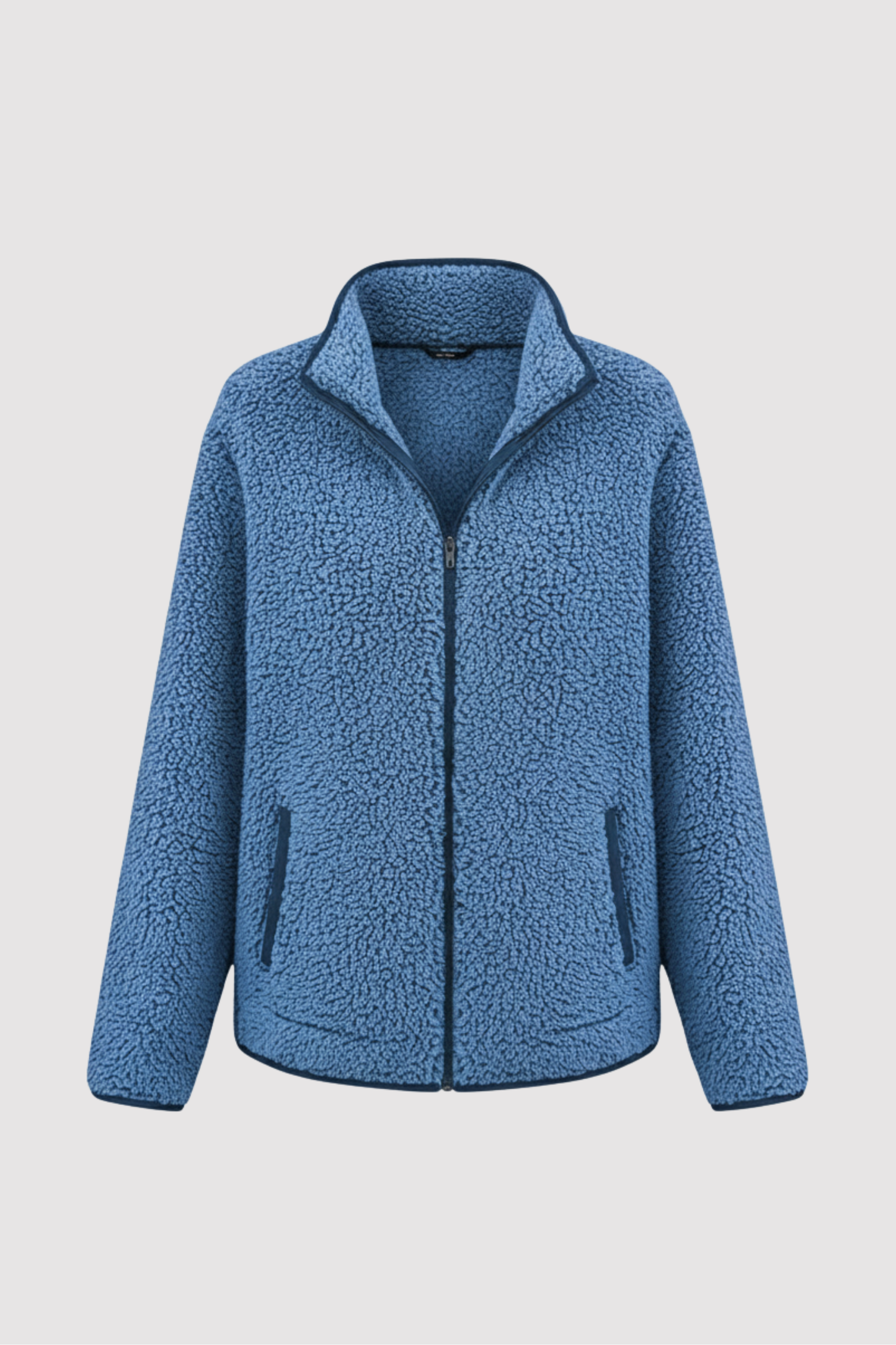 Damen Fleecejacke Langarm Regular Fit Reißverschluss Leicht Warm Freizeit Übergangsjacke