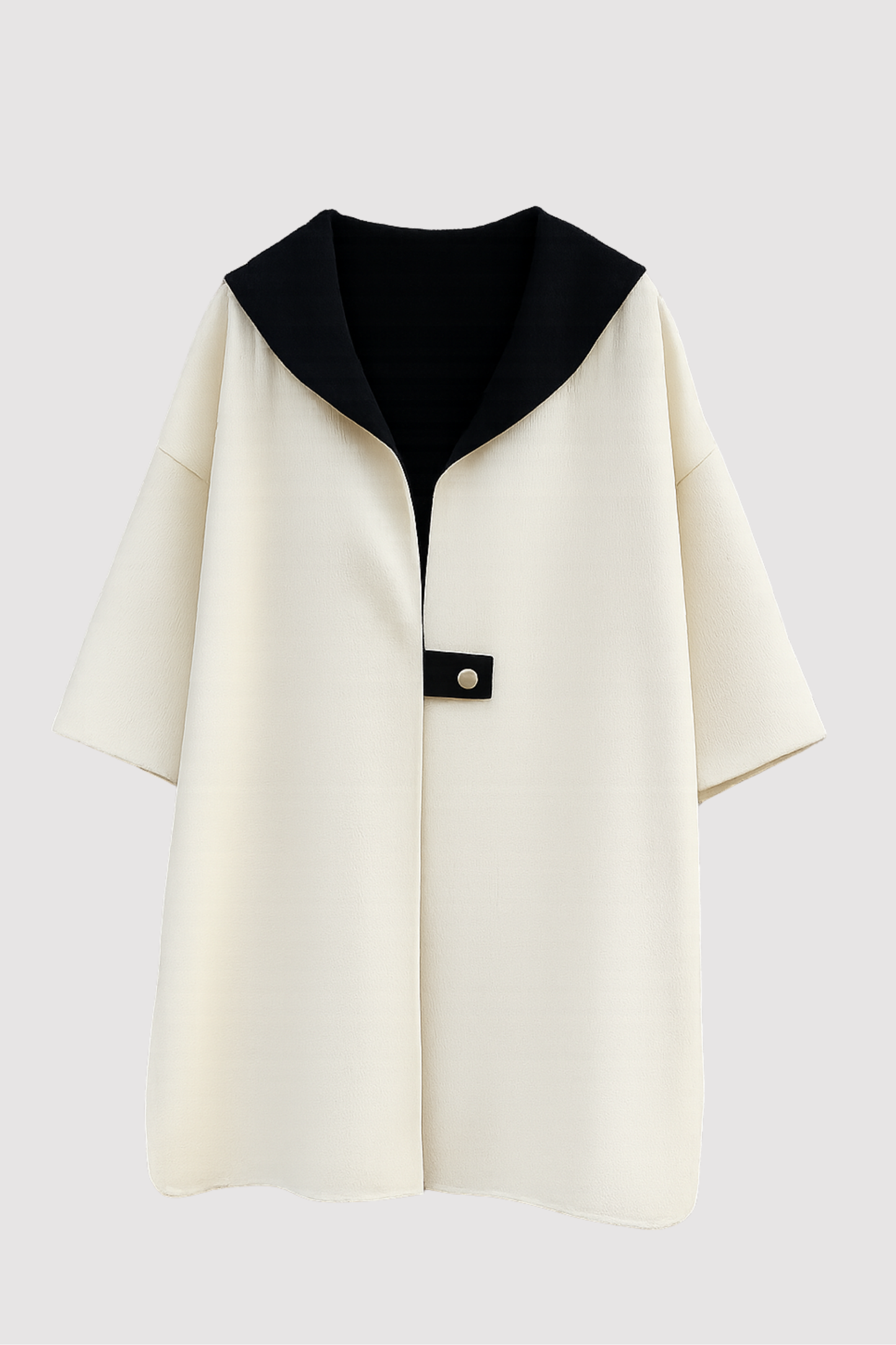 Damen Mantel Langarm Reißverschluss Hoher Kragen Lockerer Schnitt Minimalistisch Freizeit Elegant