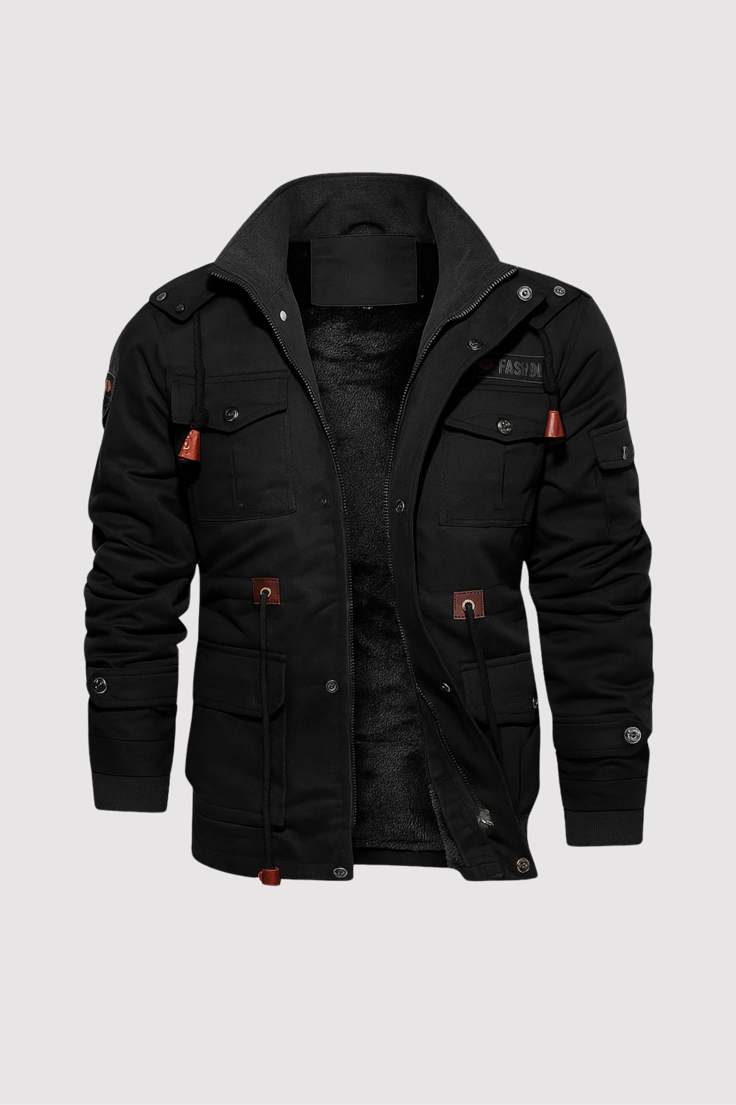 Herren Jacke Langarm Warmfutter Regular Fit Urban Freizeit Klassisches Design Übergangsjacke