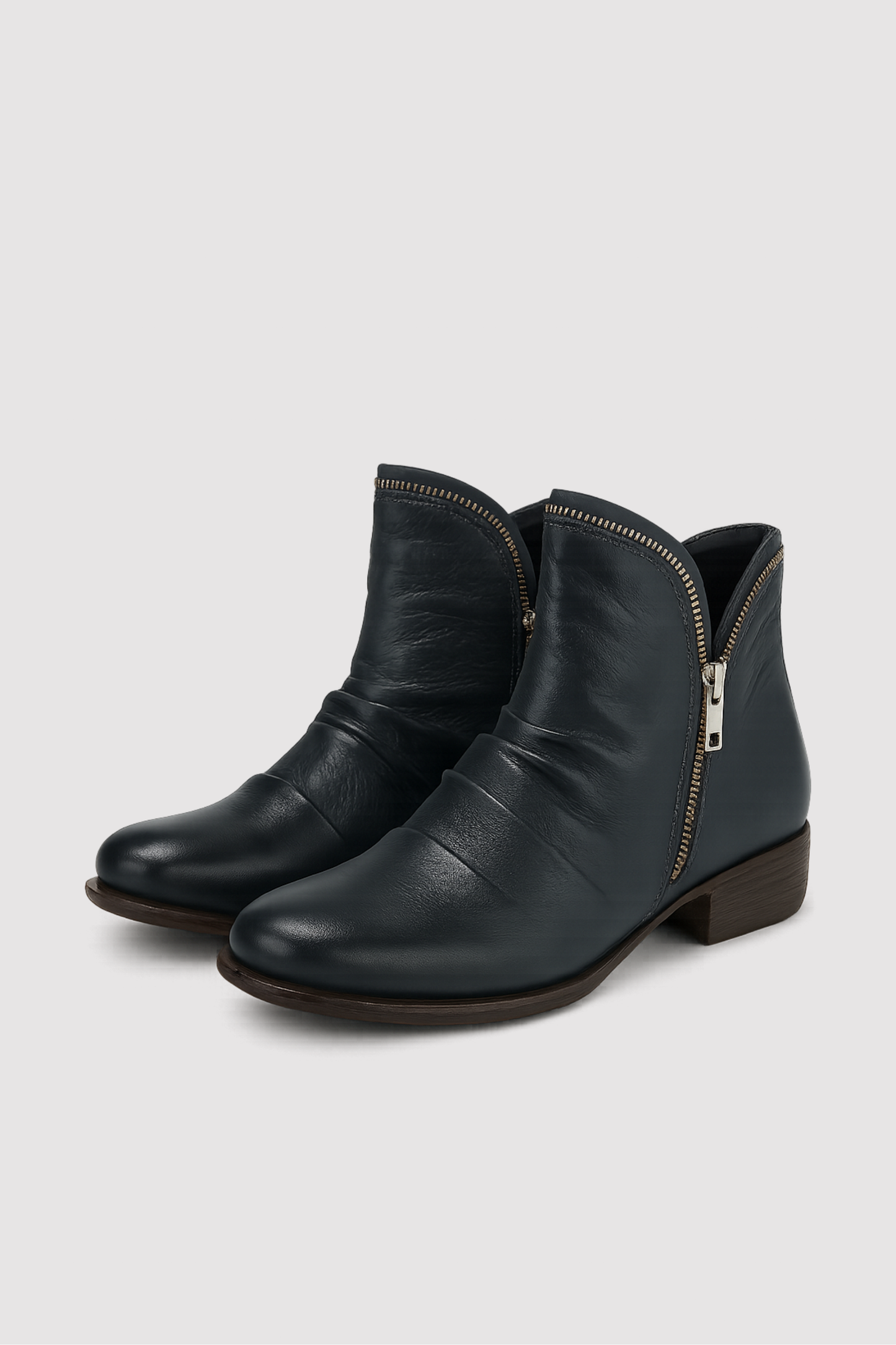 Damen Stiefeletten orthopädischer Reißverschluss rutschfest flexibel, bequem