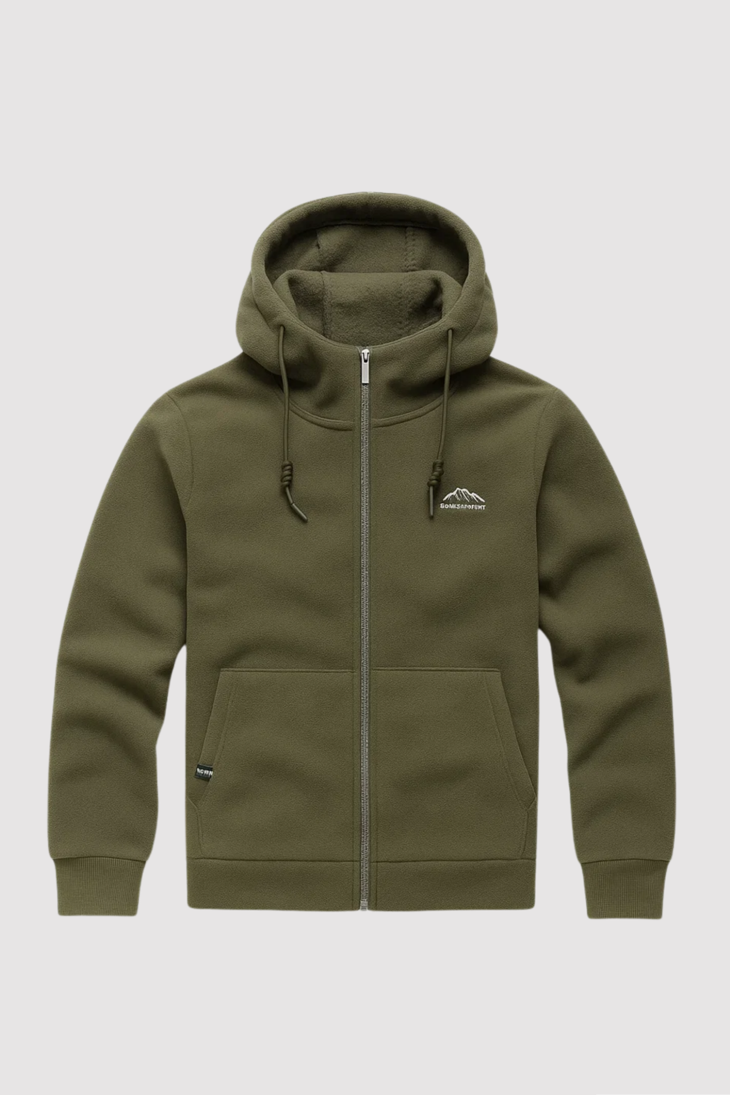 Herren Kapuzenpullover Reißverschluss Fleece Regular Fit Langarm Kängurutaschen Freizeit Hoodie warm