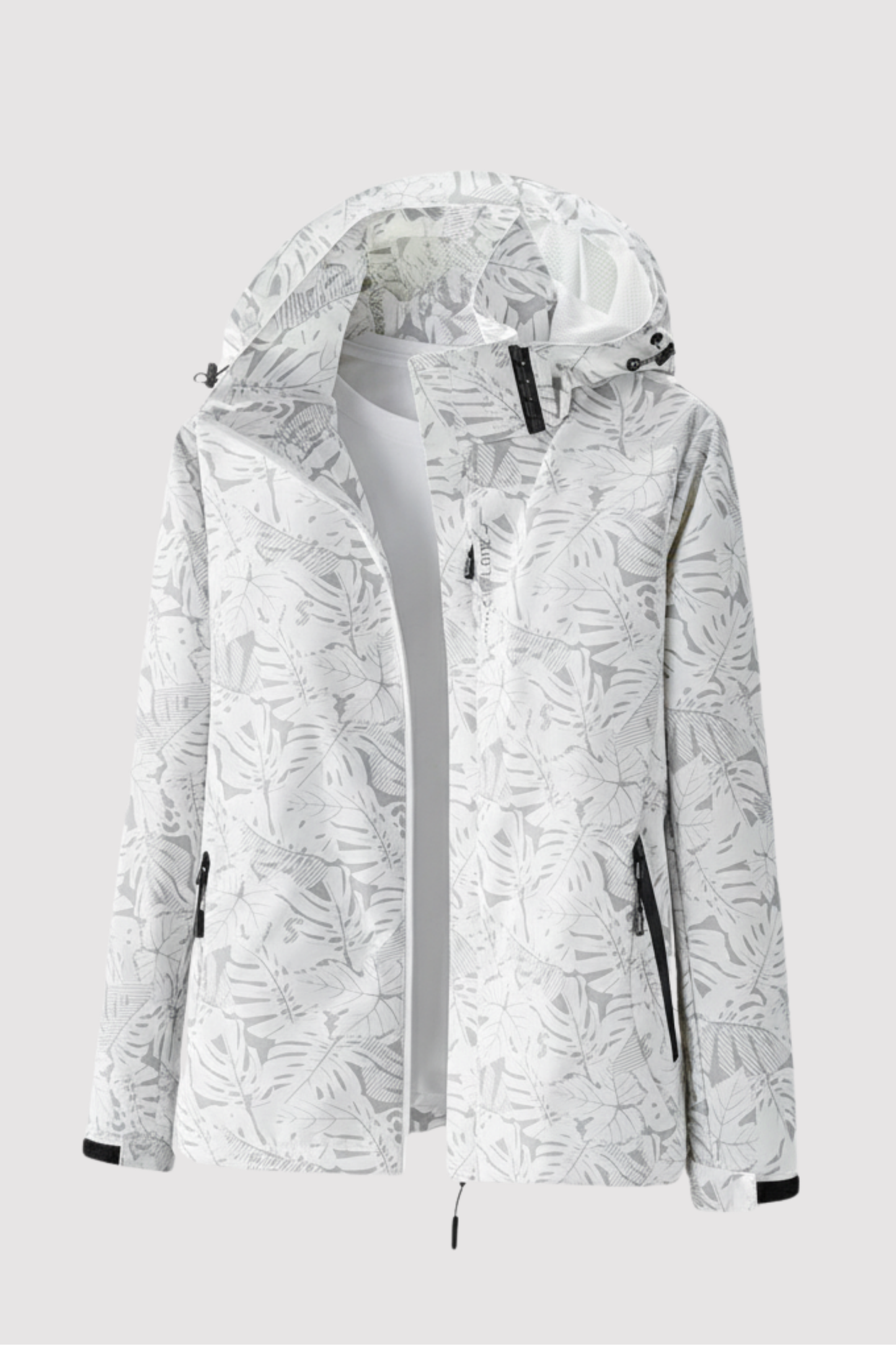 Damen Windjacke Wasserdicht Atmungsaktiv Slim Fit Kapuze Übergangsjacke Outdoor Leicht