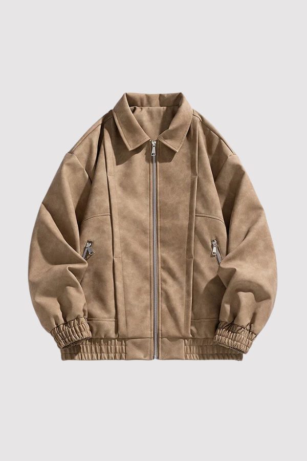 Herren Vintage Jacke Regular Fit Leicht Atmungsaktiv Freizeit Streetwear Übergangsjacke