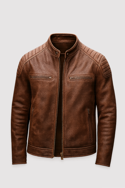 Herren Jacke Regular Fit Strukturiert Reißverschluss Warm Futter Alltag Business Casual Zeitlos Robust