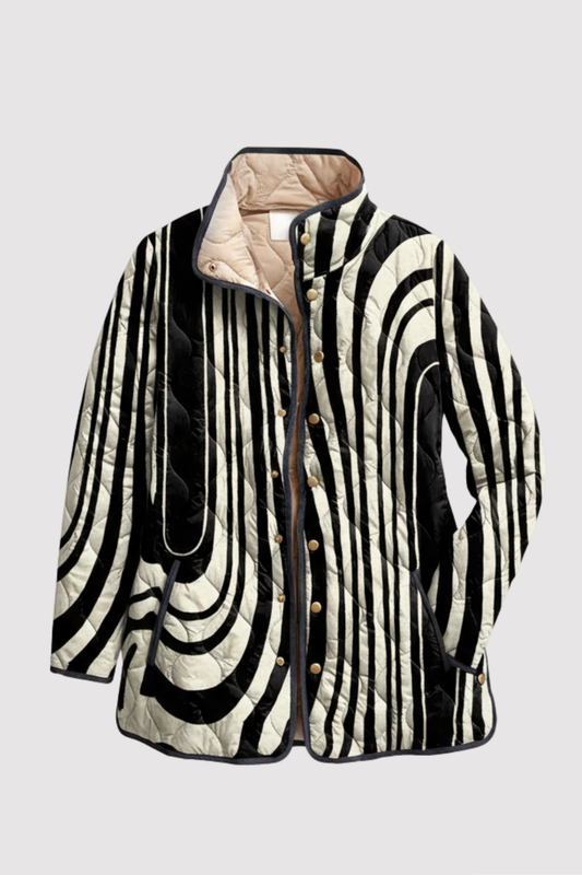 Damen Steppjacke Regular Fit Warm Alltag Freizeit Elegant Übergang Weich Layering Reise