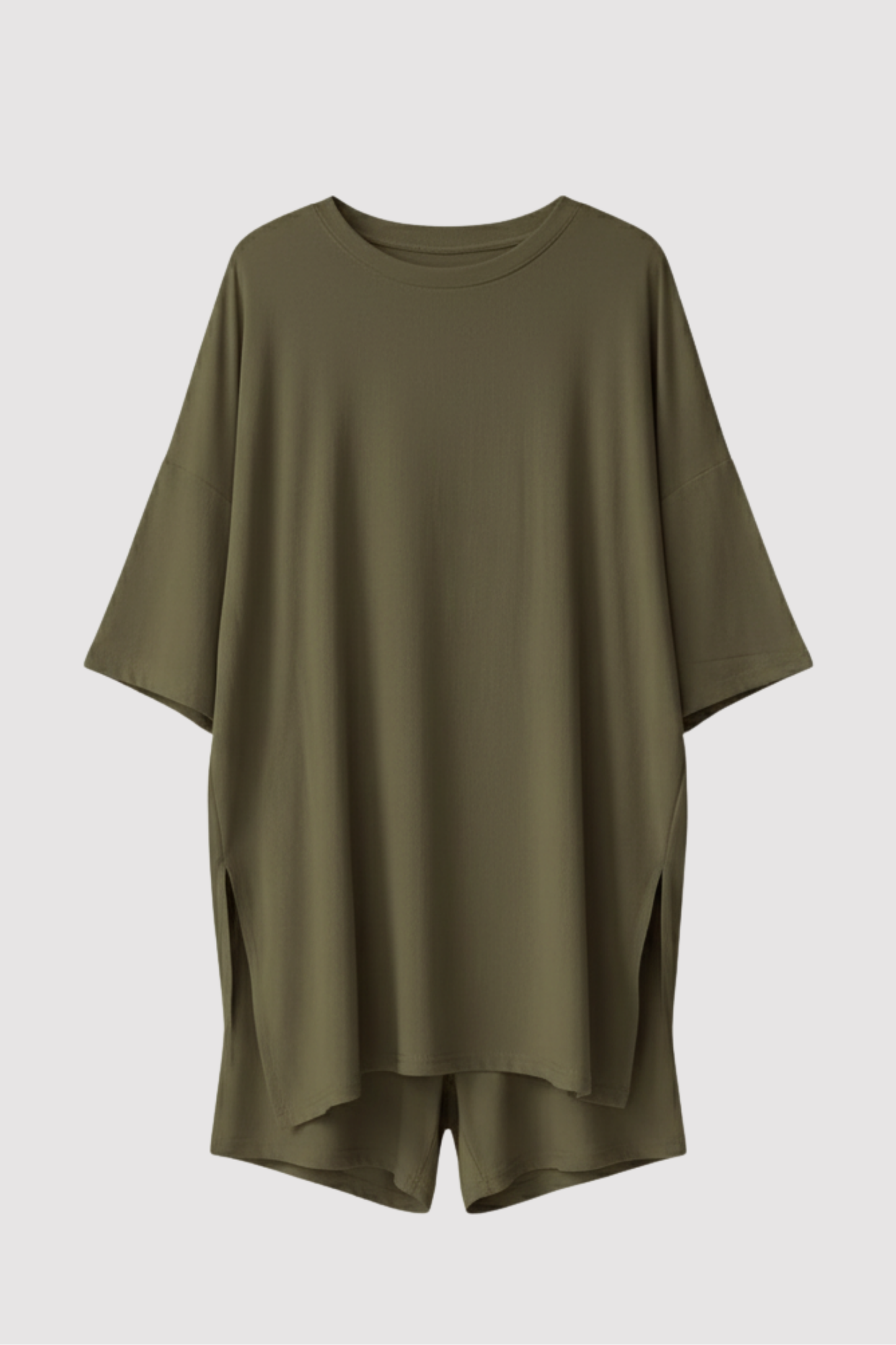 Damen T-Shirt und Shorts Set oversized locker geschnitten mit elastischem Bund bequem atmungsaktiv