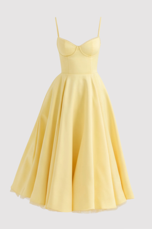 Damen Sommerkleid korsettinspiriert figurbetont fließend elegant festlich vielseitig