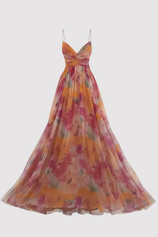 Damen Abendkleid verdrehtes Oberteil fließend figurbetont elegante Passform