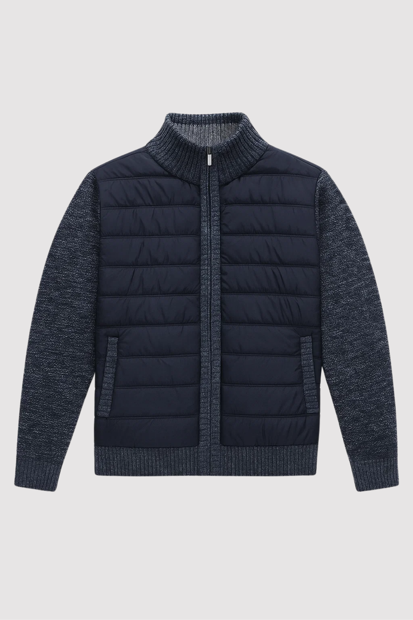 Herren Jacke Regular Fit Hoher Kragen Warm Winter Casual Alltag Reißverschluss Komfort