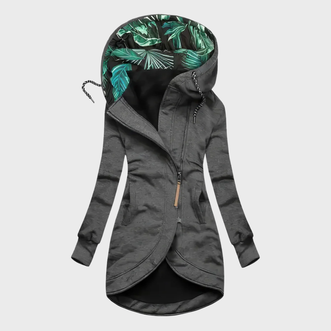 Damen Winterjacke Kapuze Regular Fit Warm Isoliert Elegant Übergangs- &amp; Wintermantel
