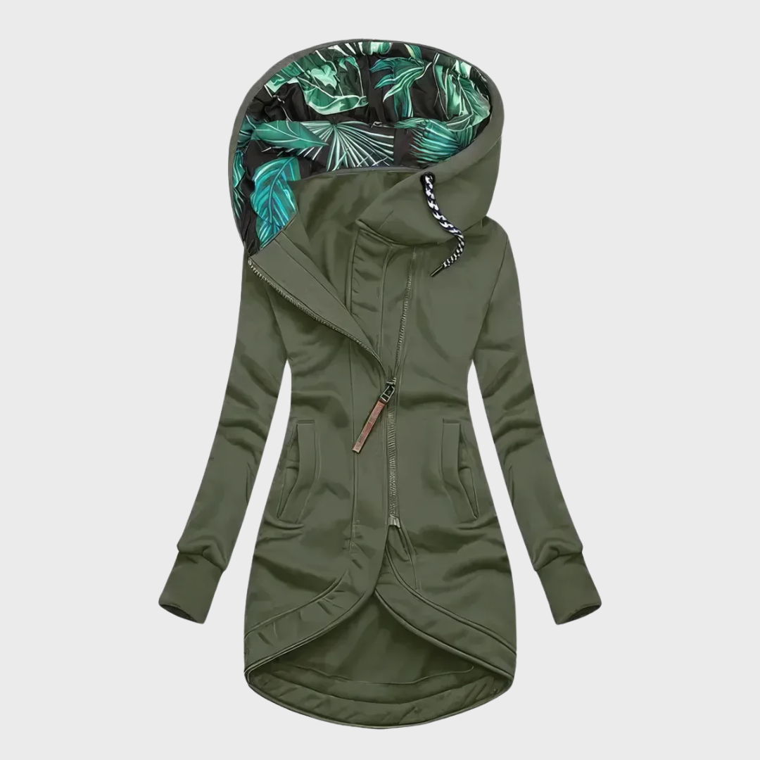 Damen Winterjacke Kapuze Regular Fit Warm Isoliert Elegant Übergangs- &amp; Wintermantel