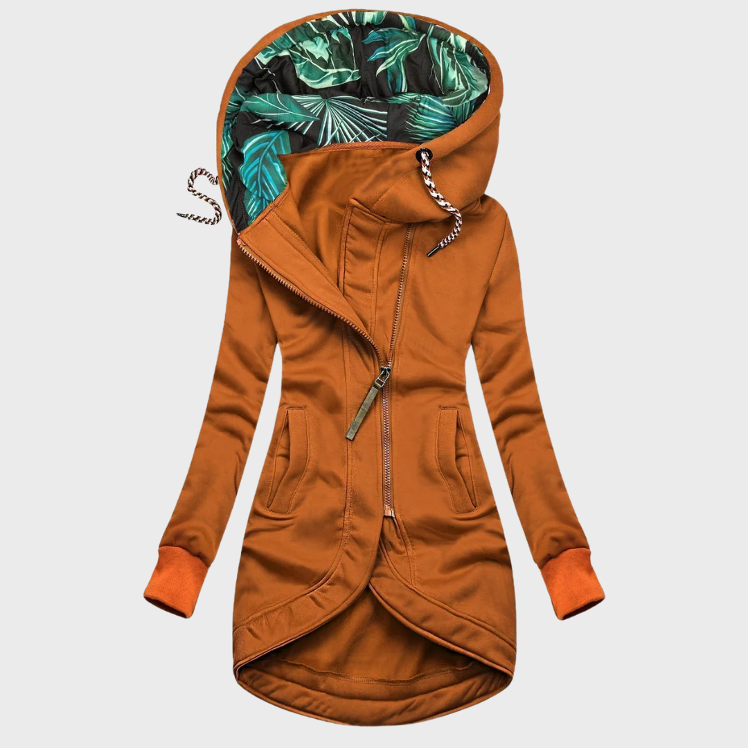 Damen Winterjacke Kapuze Regular Fit Warm Isoliert Elegant Übergangs- &amp; Wintermantel