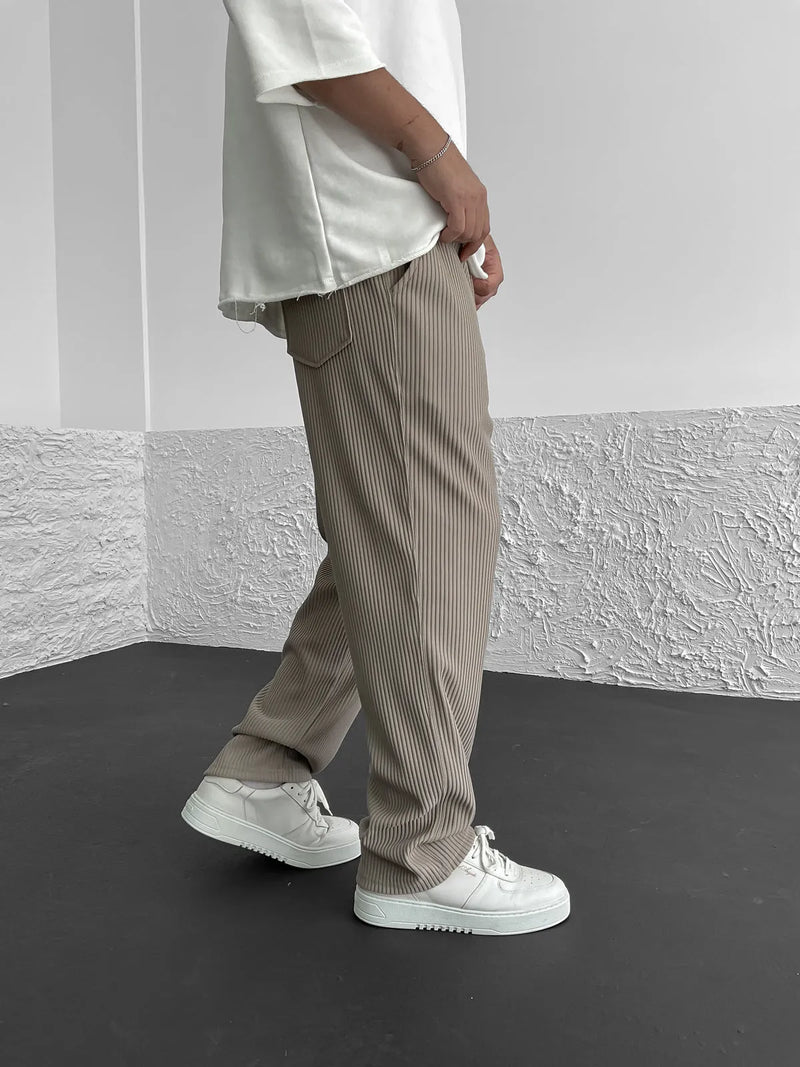 Herren Cordhose lockere Passform elastischer Bund weich vielseitig Alltag