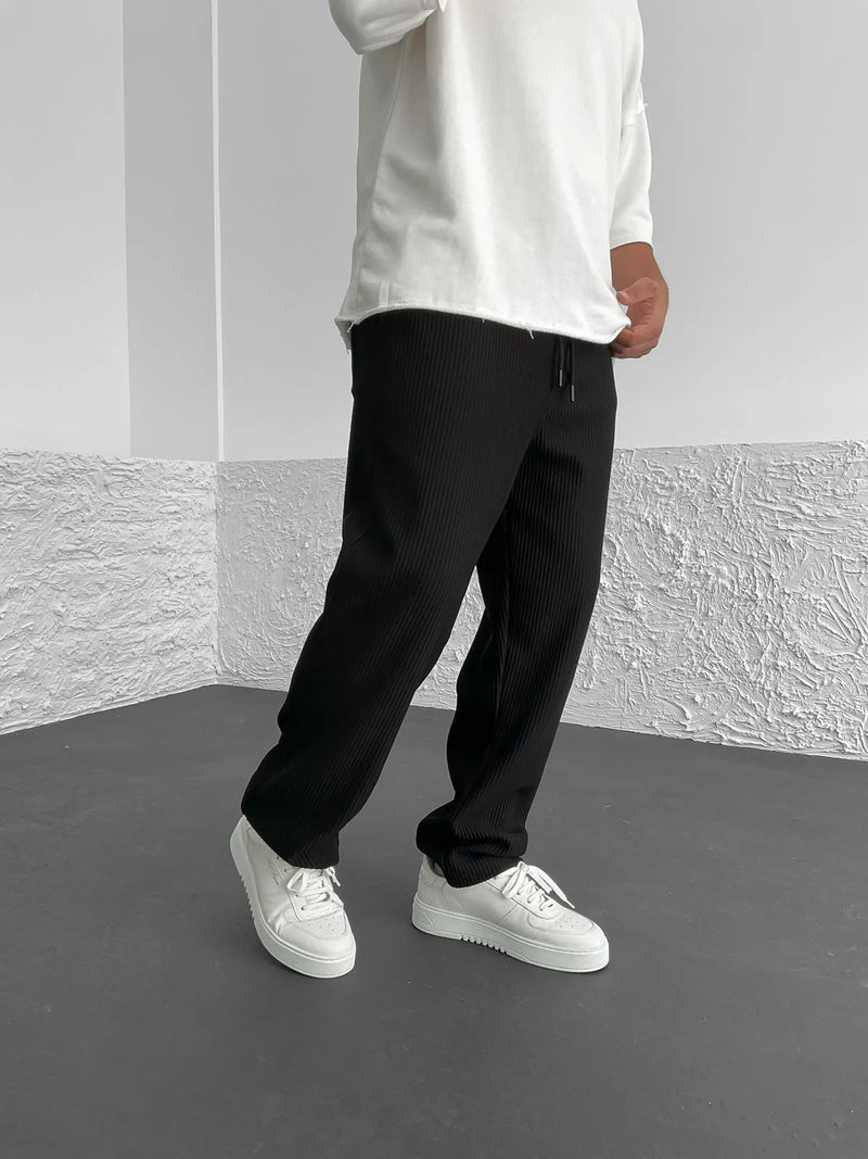 Herren Cordhose lockere Passform elastischer Bund weich vielseitig Alltag
