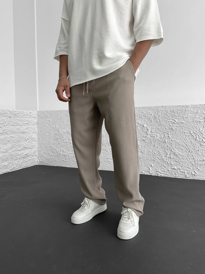Herren Cordhose lockere Passform elastischer Bund weich vielseitig Alltag