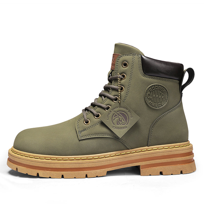 Herren Stiefel wasserdicht rutschfest knöchelhoch Schnürstiefel Outdoor robust gepolstert