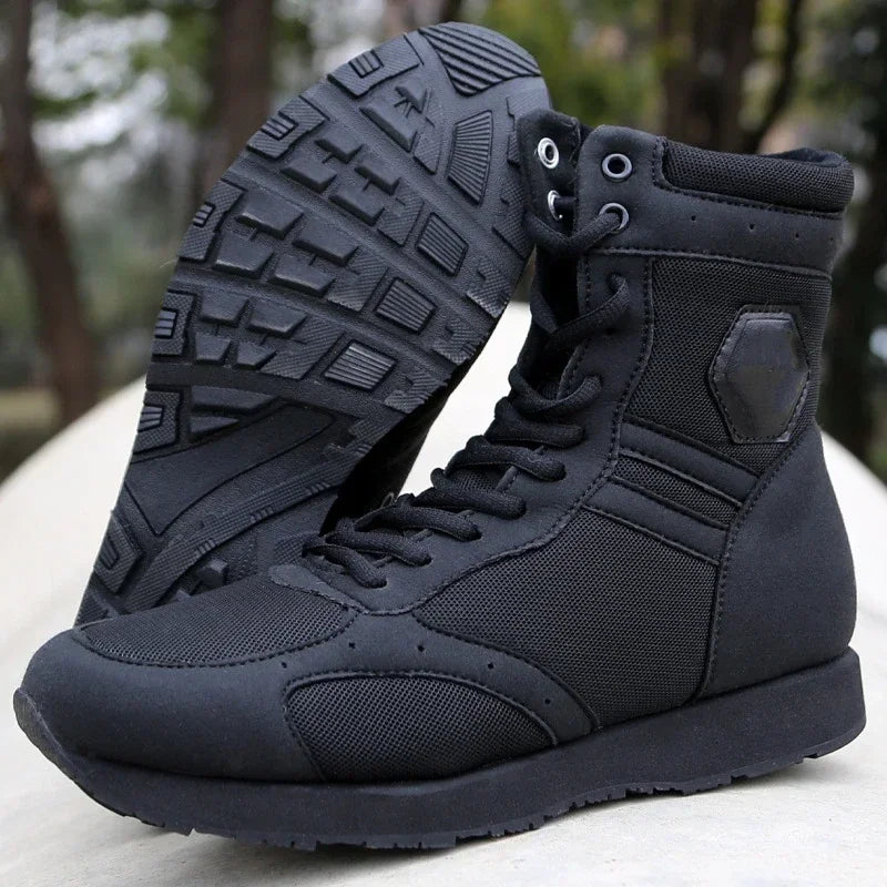 Herren Stiefel über Knöchel ohne Metallkappe, robuste Freizeitschuhe für Alltag und Outdoor