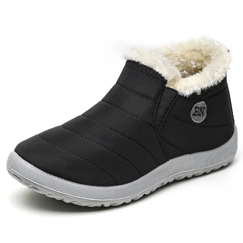 Herren Winterstiefel Slip-On wasserdicht gefüttert
