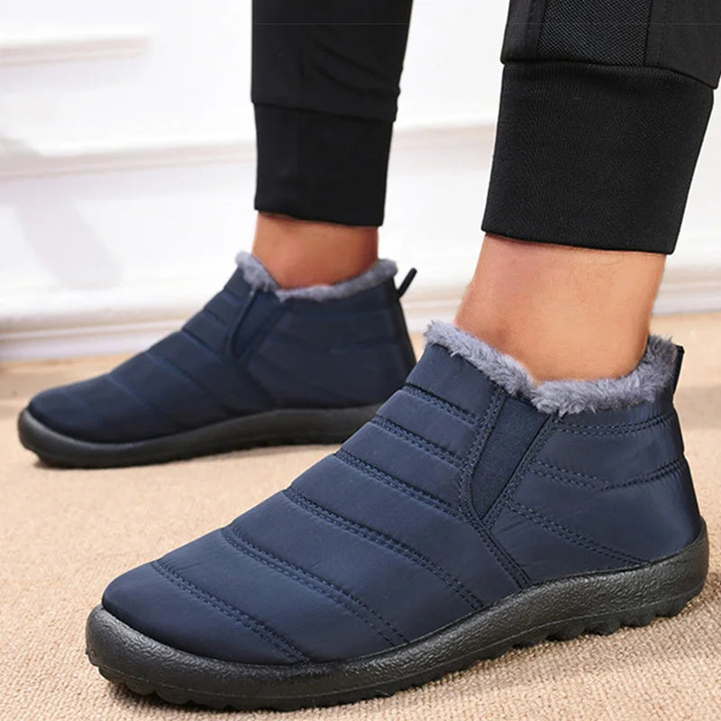 Herren Winterstiefel Slip-On wasserdicht gefüttert