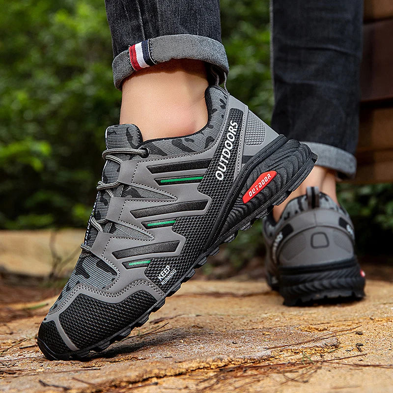 Herren-Wanderschuhe, wasserdicht, All-Terrain-Outdoor-Sneaker, rutschfest, für Trekking, Camping, taktisches Training, Radfahren im Freien