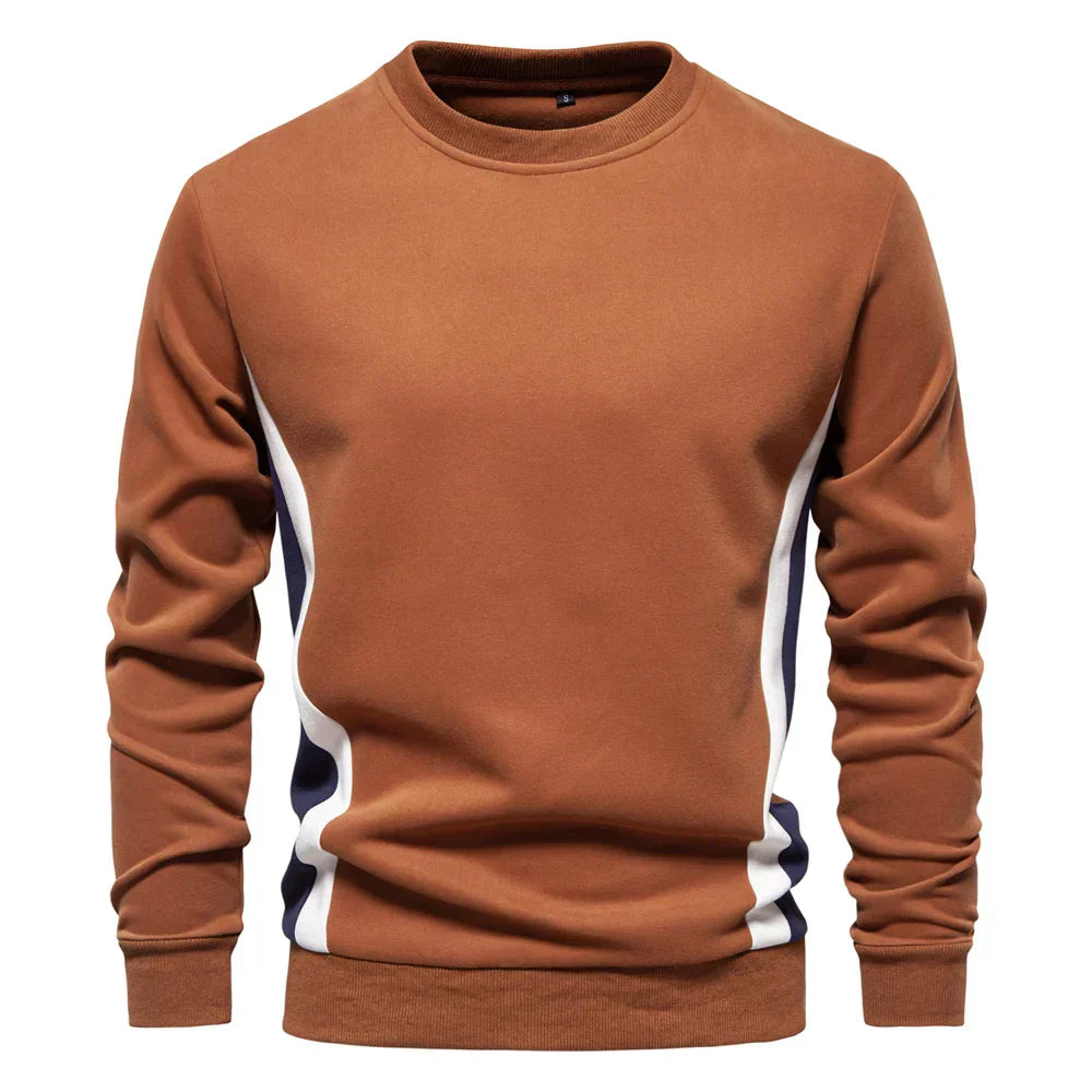 Herren Strickpullover Slim gerippte Passform Langarm elastisch bequem