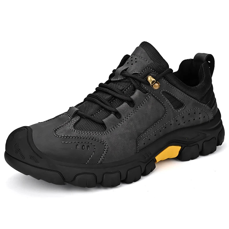Herren Wanderschuhe Schuhe wasserdicht, rutschfest, strapazierfähig, Outdoor Wanderschuhe mit Gummisohle