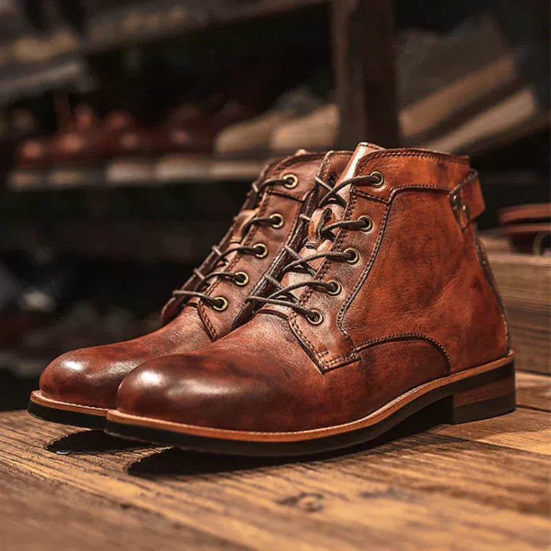 Herren Freizeitschuhe Schnürschuhe klassisch strukturiert robuste Sohle Alltag