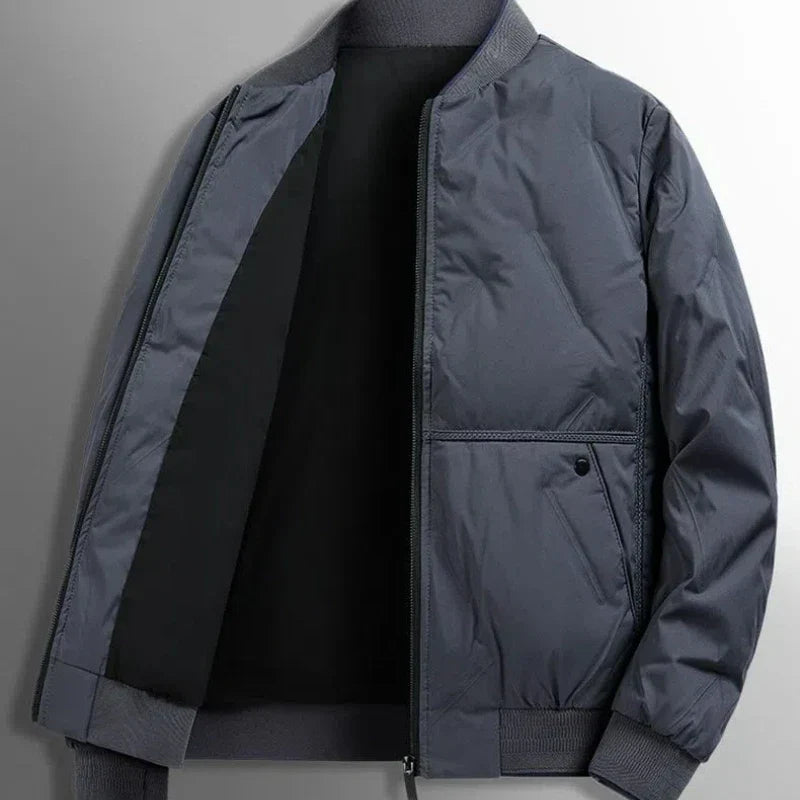 Herren Steppjacke Regular Fit Leicht Übergang Warm Casual Business Elegant Alltag Vielseitig