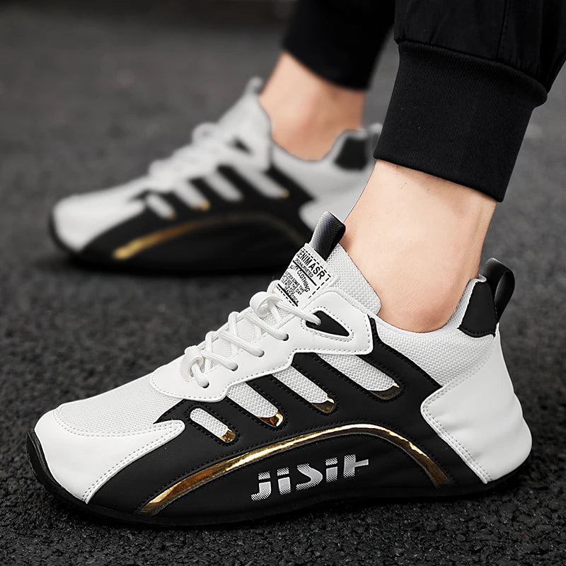 Herren Schuhe ohne Metallkappe, Alltagsschuhe mit Spritzguss-Sohle und niedrigem Schnitt