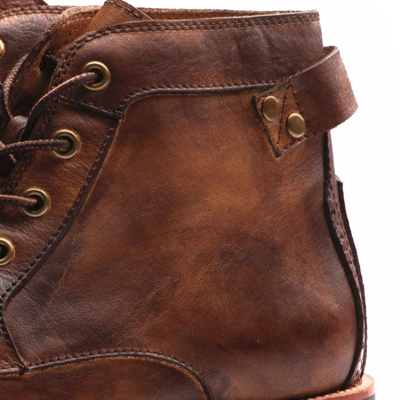 Herren Freizeitschuhe Schnürschuhe klassisch strukturiert robuste Sohle Alltag
