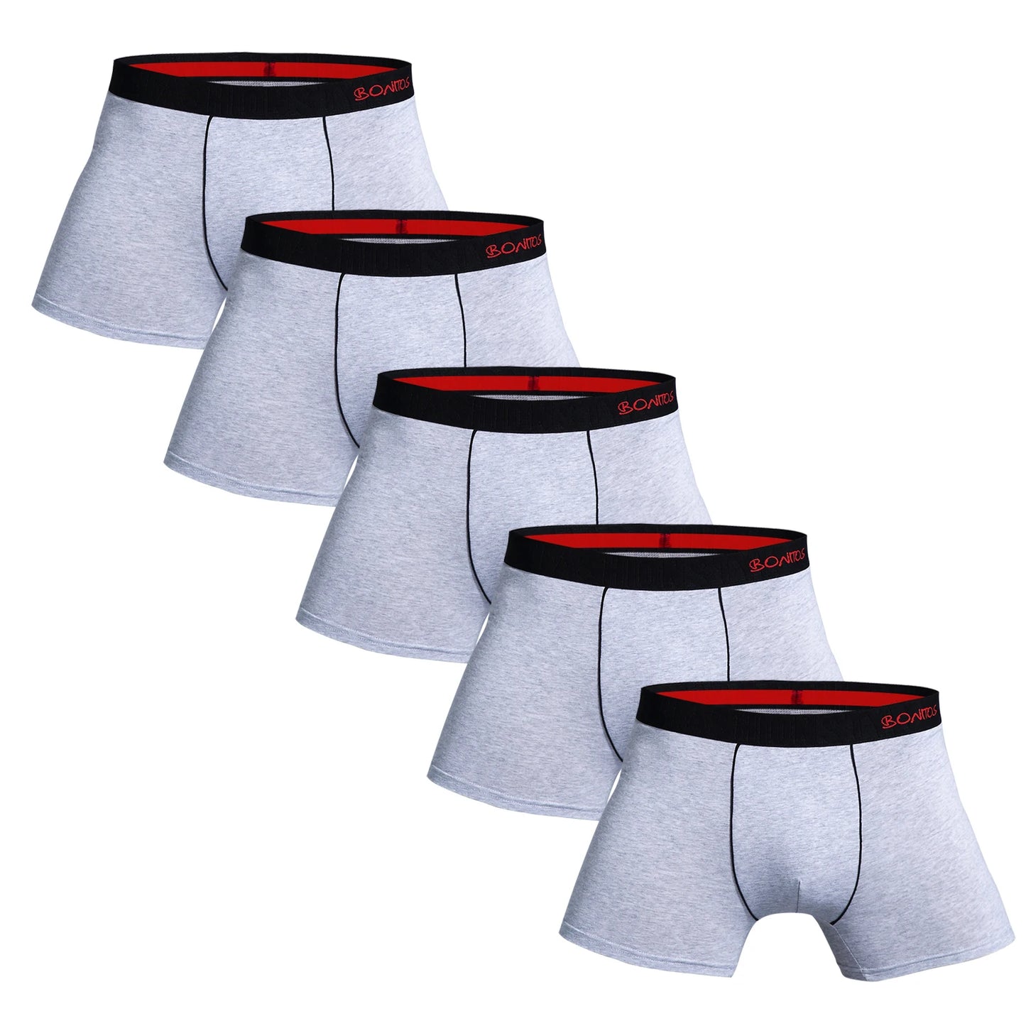 Herren Boxer Shorts 5er Pack Baumwolle Unterwäsche mit elastischem Bund