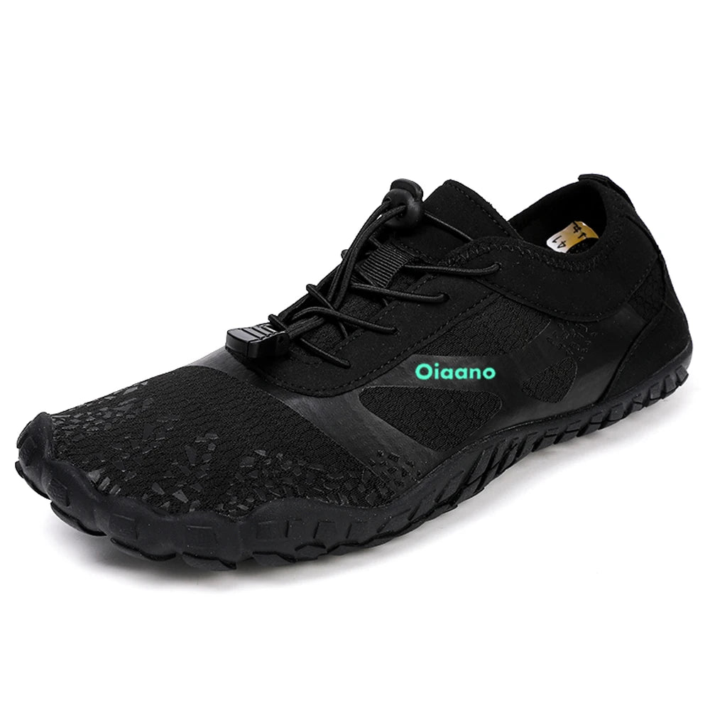 Wasserschuhe Schwarz rutschfest schnelltrocknend Barfußschuhe Outdoor Aquaschuhe