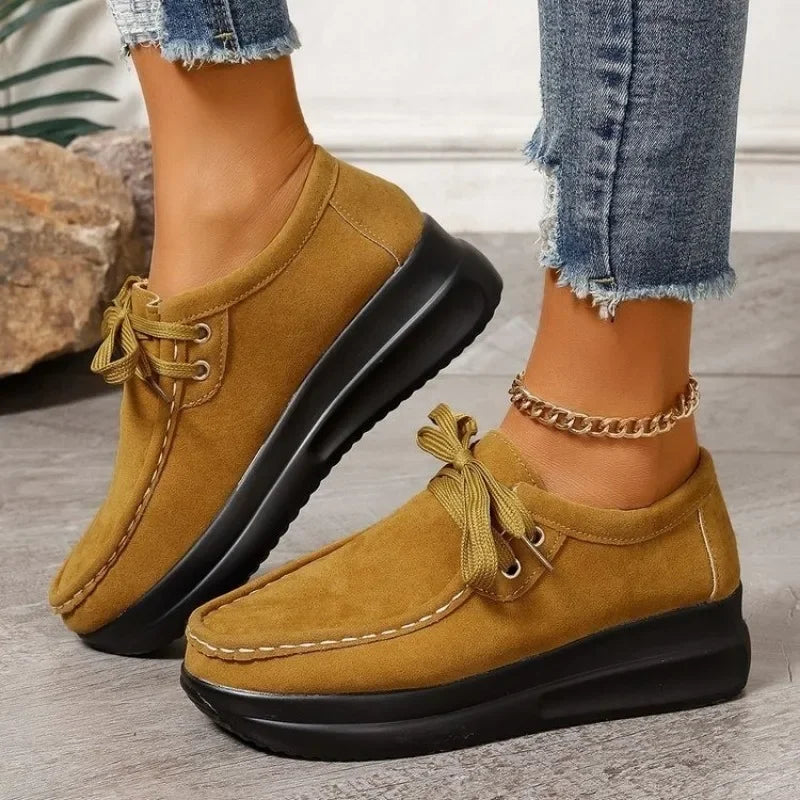 Damen Sneakers Schnürung rutschfest leicht gepolstert komfortabel langlebig