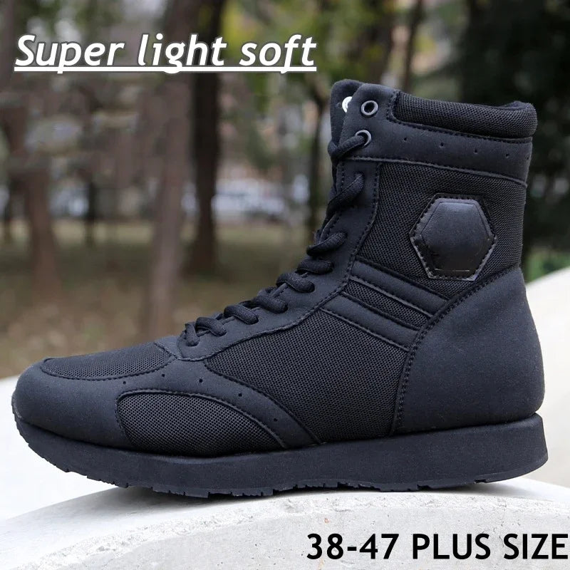 Herren Stiefel über Knöchel ohne Metallkappe, robuste Freizeitschuhe für Alltag und Outdoor