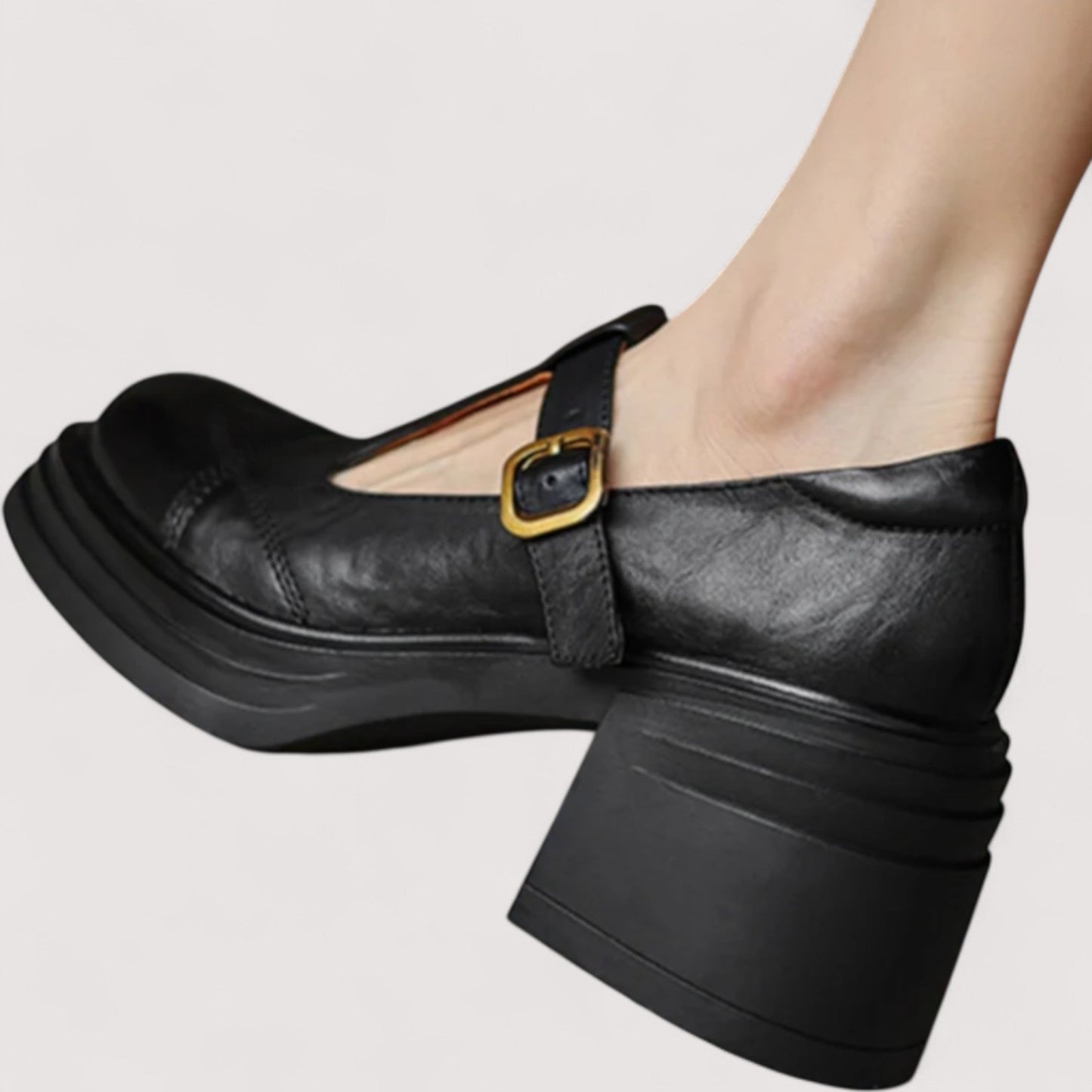 Damen Mary Jane Schuhe T-Riemen bequem flexibel klassisch elegant
