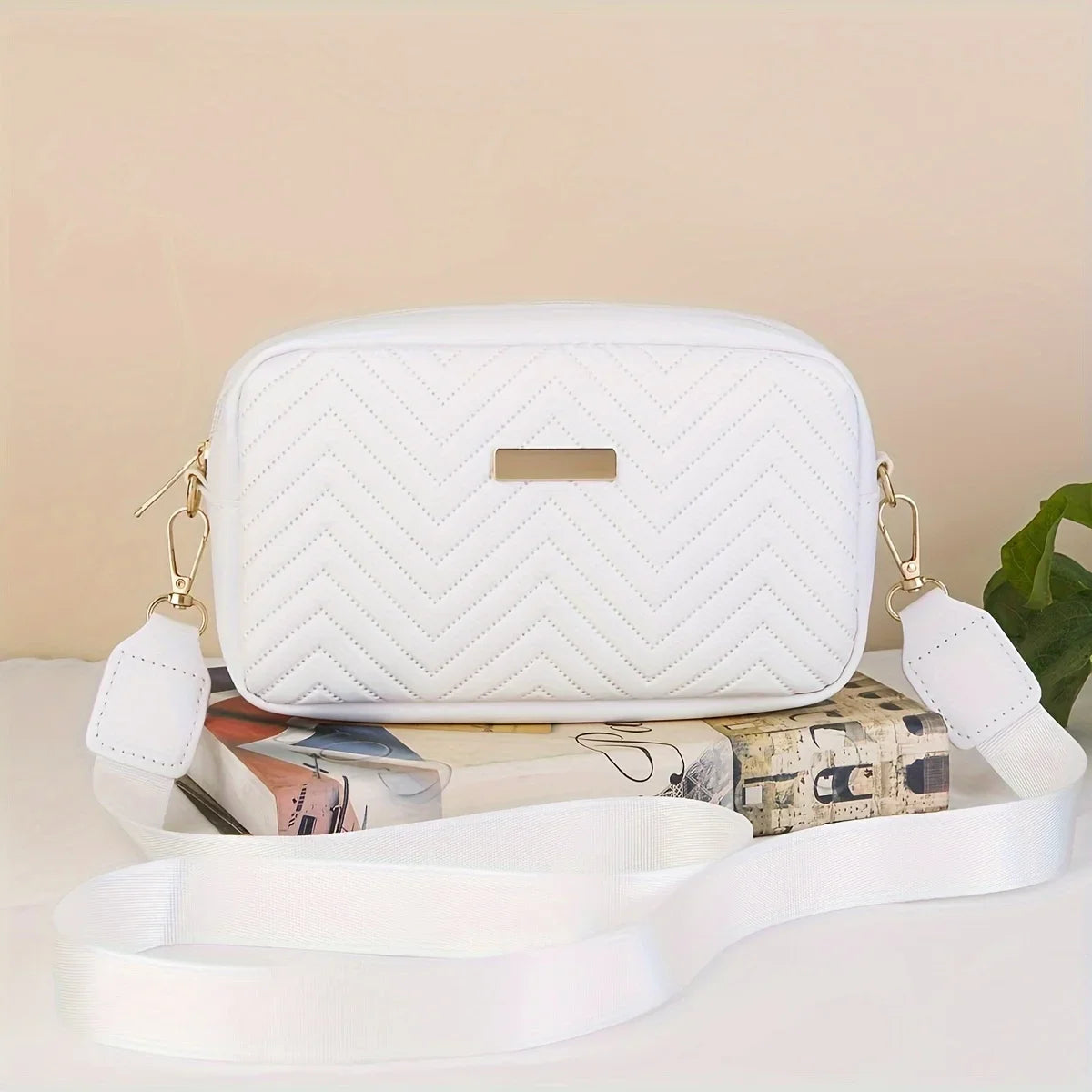 Minimalistische Stepp‑Crossbody Bag – Modische PU Schultertasche & Handy‑Wallet