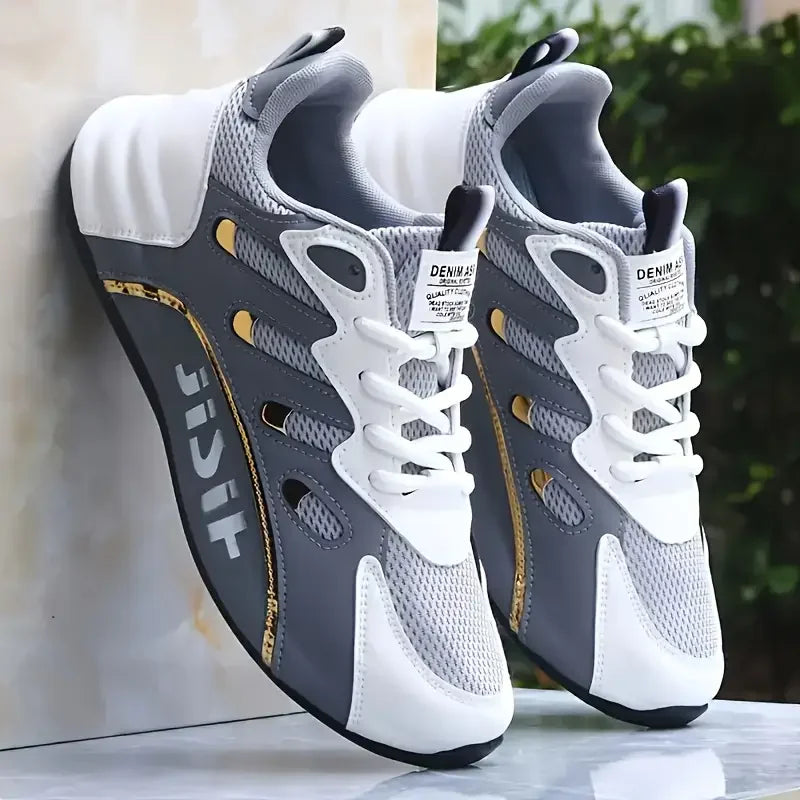 Herren Schuhe ohne Metallkappe, Alltagsschuhe mit Spritzguss-Sohle und niedrigem Schnitt
