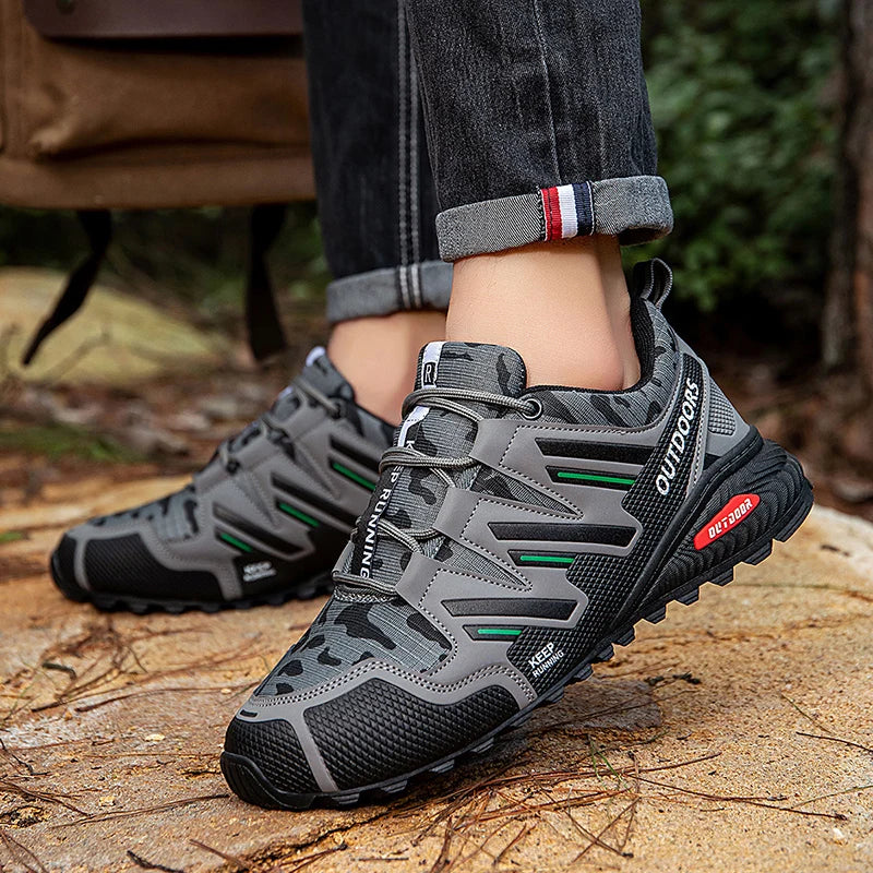 Herren-Wanderschuhe, wasserdicht, All-Terrain-Outdoor-Sneaker, rutschfest, für Trekking, Camping, taktisches Training, Radfahren im Freien