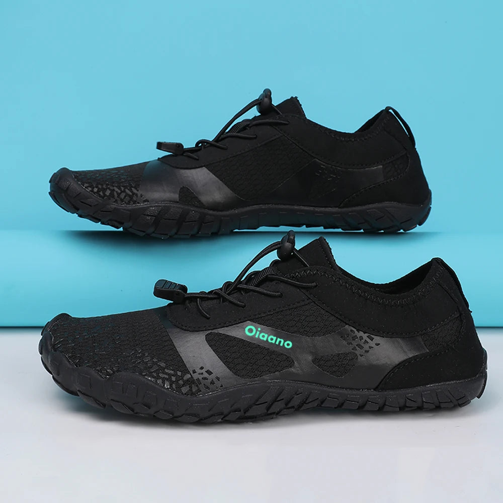 Wasserschuhe Schwarz rutschfest schnelltrocknend Barfußschuhe Outdoor Aquaschuhe