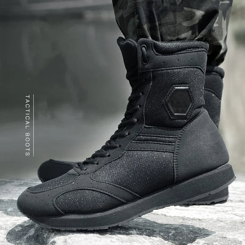 Herren Stiefel über Knöchel ohne Metallkappe, robuste Freizeitschuhe für Alltag und Outdoor