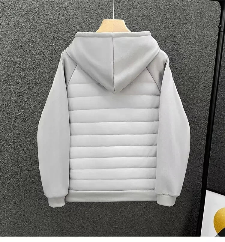 Herren Jacke Regular Fit Baumwolle Gepolstert Leicht Warm Atmungsaktiv Alltag Business Casual Übergang