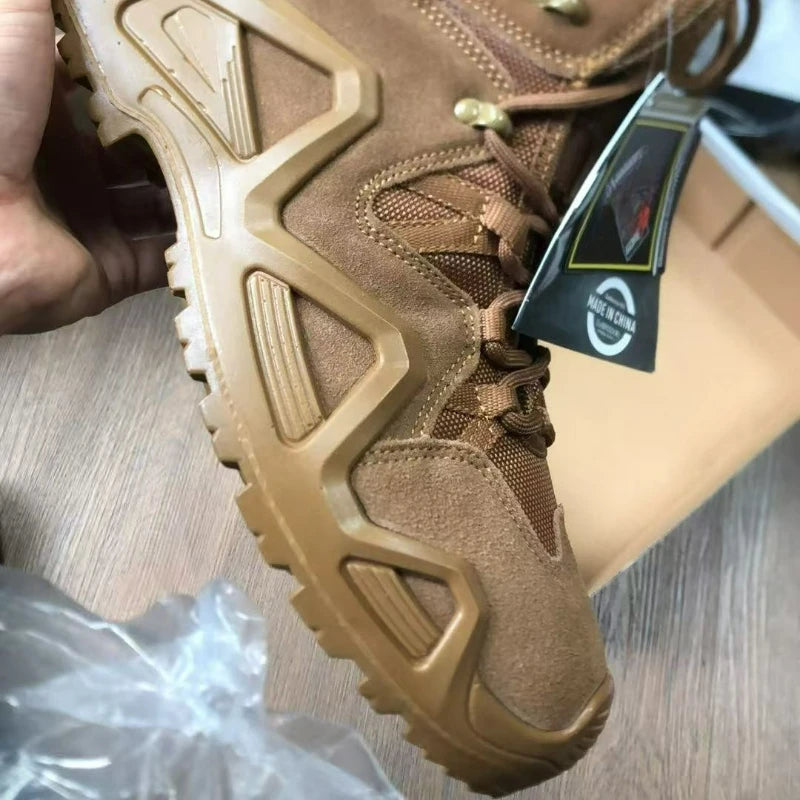 Herren Stiefel über Knöchel mit genähter Oberkonstruktion, robuster Alltagsschuh ohne Metallkappe