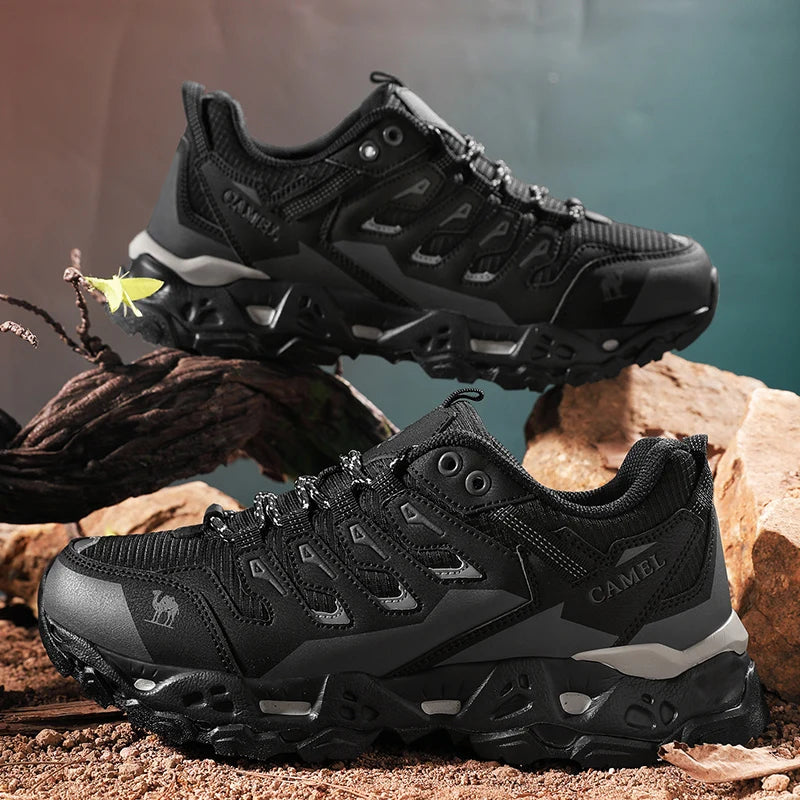 Bergige Weiß Grau rutschfest Outdoor Wanderschuhe mit profilierter Sohle