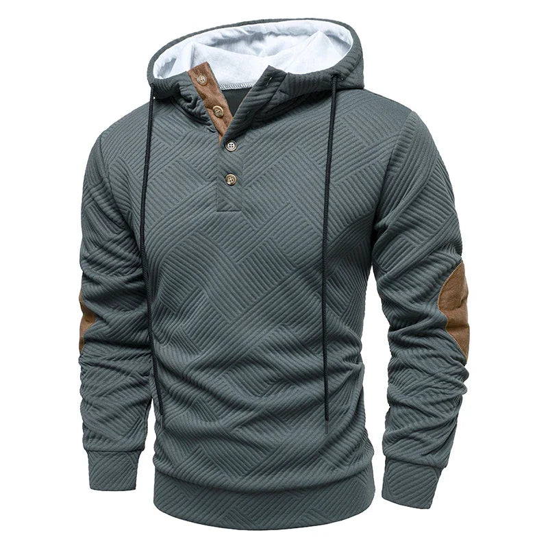 Herrenpullover Kapuzenleiste bequeme warme moderne Passform