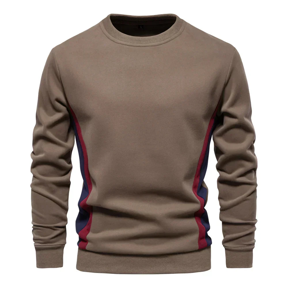 Herren Strickpullover Slim gerippte Passform Langarm elastisch bequem