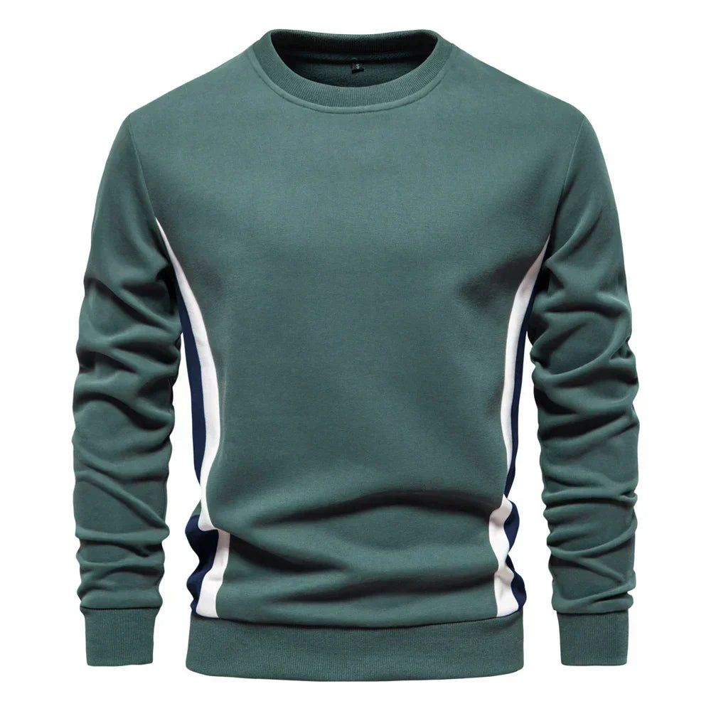 Herren Strickpullover Slim gerippte Passform Langarm elastisch bequem