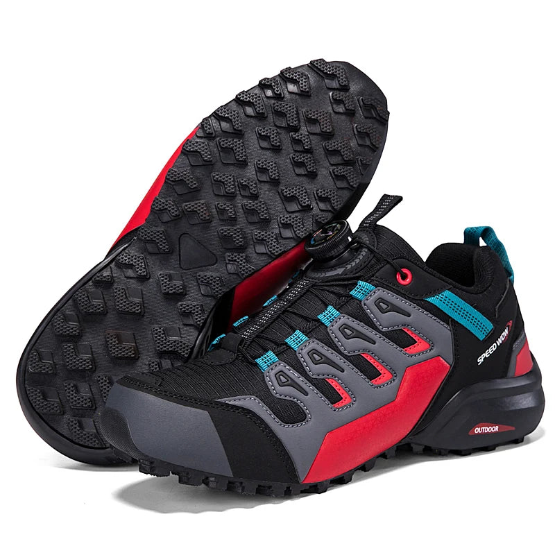Herren Wanderschuhe Wildleder Leder, Trekking Schuhe, rutschfest, strapazierfähig, Outdoor, Jagd, Tactical