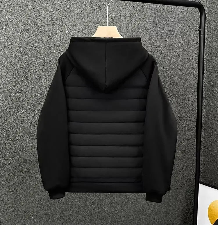 Herren Jacke Regular Fit Baumwolle Gepolstert Leicht Warm Atmungsaktiv Alltag Business Casual Übergang
