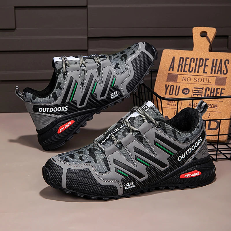 Herren-Wanderschuhe, wasserdicht, All-Terrain-Outdoor-Sneaker, rutschfest, für Trekking, Camping, taktisches Training, Radfahren im Freien